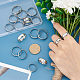 18Pcs 9 Szie Stainless Steel Simple Plain Band Ring for Women(RJEW-UN0002-57)-4