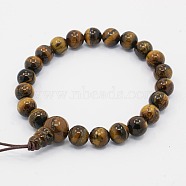 Mala Beads Charm Bracelets, Gemstone Buddha Bracelets, 2 inch(5cm)(X-BJEW-D296-04)