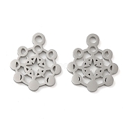 304 Stainless Steel Charms, Laser Cut, Planet Charm, Stainless Steel Color, 14x12x1mm, Hole: 1.6mm(STAS-J042-02P)