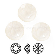 K9 Glass Rhinestone Cabochons, Point Back & Back Plated, Faceted, Diamond, Crystal, 6x4.5mm(RGLA-M016-C02-002DE)