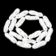 Electroplated Glass Shell Pearl Beads Strands(BSHE-B009-C01-7x21mm)-2