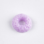 Resin Decoden Cabochons, Donut, Imitation Food, Violet, 16x5.5mm(CRES-T010-39D)
