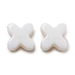 Opaque Acrylic European Beads, Large Hole Beads, Leaf, 11.5x11.5x8mm, Hole: 5mm, about 649pcs/500g(SACR-L007-033A)