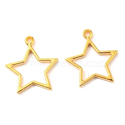 PVD Vacuum Plating 304 Stainless Steel Pendants, Hollow, Star Charm, Golden, 21.5x19x1.5mm, Hole: 1.6mm(STAS-F287-13G)