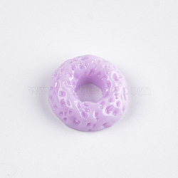 Resin Decoden Cabochons, Donut, Imitation Food, Violet, 16x5.5mm(CRES-T010-39D)