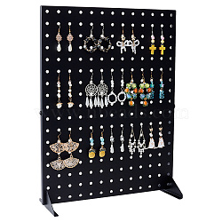 Iron Earring Display Stands, Rectangle Jewelry Holder for Earrings Storage, Black, 11.7x33x43.1cm(EDIS-WH0033-07B)