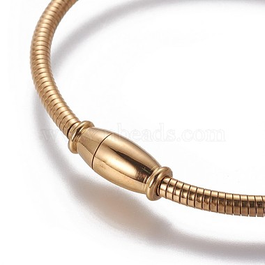 304 Stainless Steel Charms Bangles(BJEW-P258-05)-2