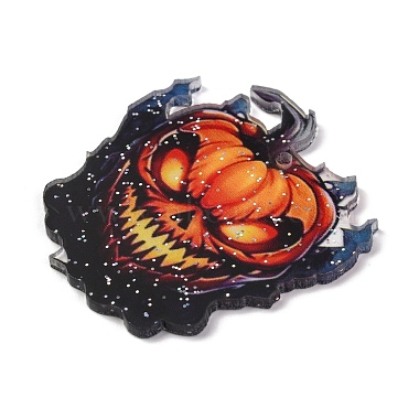 pendentifs en acrylique opaque sur le thème d'Halloween(OACR-M019-01C)-2