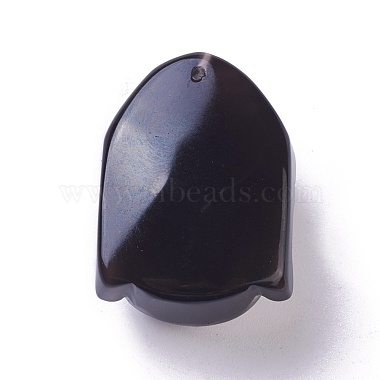 Natural Obsidian Pendants(G-I226-11A)-2