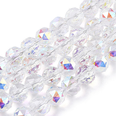 Electroplate Transparent Glass Beads Strands(EGLA-N002-34C-C03)-1