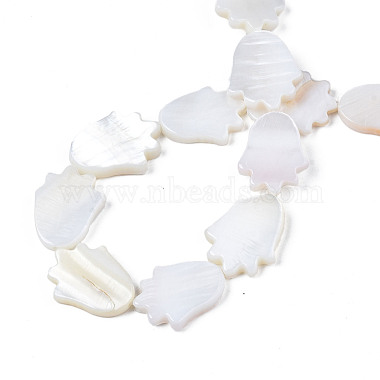 Eau douce naturelle de coquillage perles brins(SHEL-S278-04-A01)-4