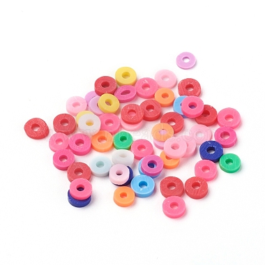 Eco-Friendly Handmade Polymer Clay Beads(CLAY-R067-4.0mm-M1)-4