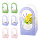 6 Sets 3 Colors Paper Flower Packing Baskets(CON-TA0001-40)-1