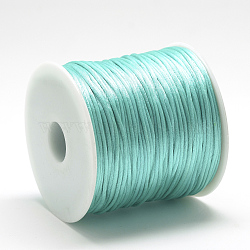 Nylon Thread, Light Sea Green, 2.5mm, about 32.81 Yards(30m)/Roll(NWIR-Q010B-071)
