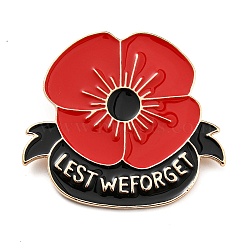 Veteran Poppy Badge: Unique Military Style Emblem for Patriotic Fashion Statement, Red(ST9672097)