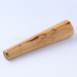 Wood Bangle Enlarger Stick Mandrel Sizer Tool, for Ring Forming and Jewelry Making, BurlyWood, 290x37~72mm(TOOL-R106-03)