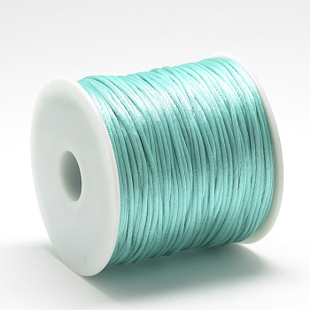 Nylon Thread, Light Sea Green, 2.5mm, about 32.81 Yards(30m)/Roll