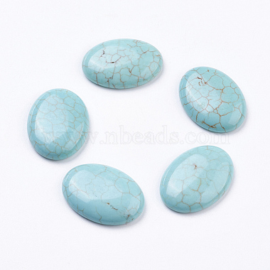 25mm Oval Howlite Cabochons