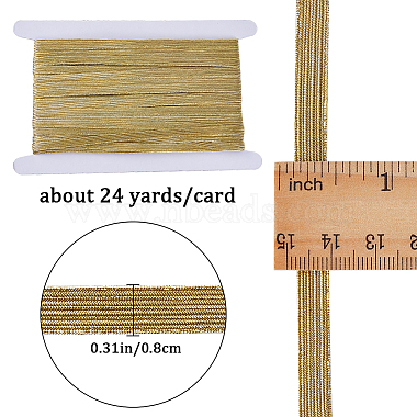 Gorgecraft 24 yardas de cordón/banda elástica de nailon plano(EC-GF0001-36B-02)-2