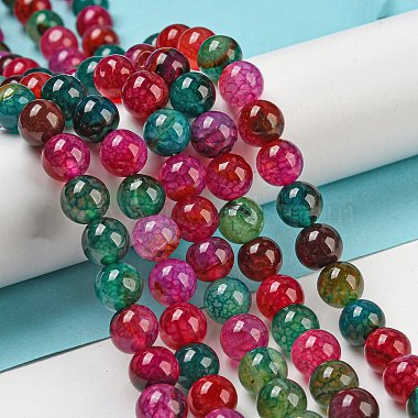 Dyed Natural Agate Beads Strands(G-R262-8mm-1)-4