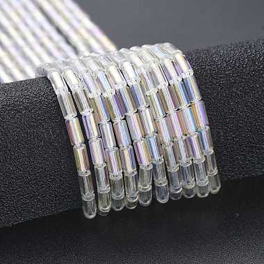 Chapelets de perles en verre galvanoplastique(X-EGLA-K014-B-AB01)-2