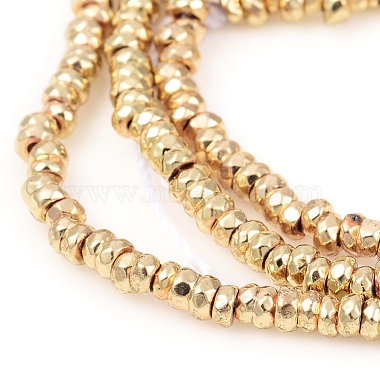 Electroplated Non-magnetic Synthetic Hematite Beads Strands(G-F682-07-LG)-3