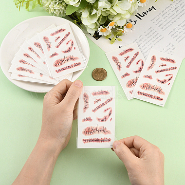 27Pcs Removable Scar Temporary Tattoos(DIY-SP0005-66A)-4