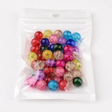 Perles de verre mixtes craquelées(X-CCG-Q001-10mm-M)-5