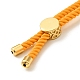 Half Finished Twisted Milan Rope Slider Bracelets(FIND-G032-01G-02)-5