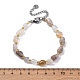 bracelets en perles d'agate grise naturelle pour femmes(G-P563-07P-22)-5