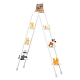 Iron Ladder Action Figure Display Stands(ODIS-WH0025-94B)-1