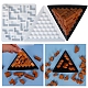 Moules en silicone puzzle pyramide(DIY-F110-01)-1