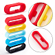 36Pcs 9 Colors Silicone Replacement Watch Band Strap Loops(SIL-GF0001-10)-4
