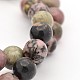 Round Natural Rhodonite Beads Strands(G-M136-8mm)-1