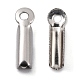201 Stainless Steel Fold Over Crimp Cord Ends(X-STAS-R055-07)-3