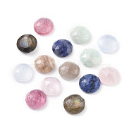 Natural Gemstone Cabochons, Faceted, Flat Round, 10x4.5mm(G-G835-A01)