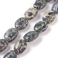 Natural Serpentine Beads Strands, Tumbled Stone, Nuggets, 14~17x12~12.5x6~7mm, Hole: 1.5mm, about 26pcs/strand, 15.66 inch(39.8cm)(G-I231-01)