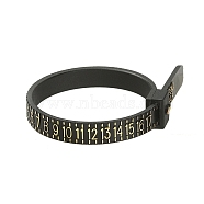 Ring Sizer, US Official American Finger Measure, Finger Gauge Measuring Belt for Men and Womens Sizes, Black, 11.5x0.5x0.15cm(TOOL-T011-01A)