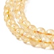 Chapelets de perles de citrine naturelle(G-E326-6mm-01)-4
