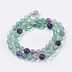 Natural Fluorite Beads Strands(X-G-E468-F01-6mm)-2