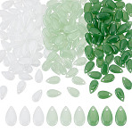 180Pcs 3 Colors Glass Pendants, Imitation Gemstone, Teardrop Charms, Mixed Color, 14x8x4~5mm, Hole: 1.2mm, 60pcs/color(GLAA-HY0001-44)