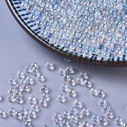 Bubble Bead, DIY 3D Nail Art Decoration Mini Glass Beads, Tiny Caviar Nail Beads, Clear AB, 2.5~3mm(X-GLAA-WH0015-27G)