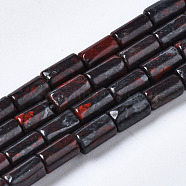 Natural Brecciated Jasper Beads Strands, Column, 5~6x3mm, Hole: 0.8mm, about 62~63pcs/strand, 15.35~15.75 inch(39~40cm)(G-S366-074)