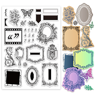 Custom PVC Plastic Stamps, for DIY Scrapbooking, Photo Album Decorative, Cards Making, Stamp Sheets, Film Frame, Mixed Shapes, 210x148x3mm(DIY-WH0371-0217)