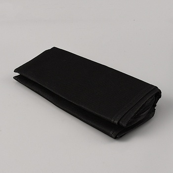 Rectangle Felt 3D Printer Filament Spool Storage Box, Clear Window Filament Roll Organizer Case with Zipper, Black, 435x230x5mm