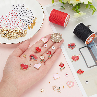 Valentine's Day DIY Bracelet Making Kit(DIY-AR0003-53)-2