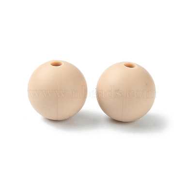 Round Food Grade Eco-Friendly Silicone Focal Beads(SIL-F003-01A)-3