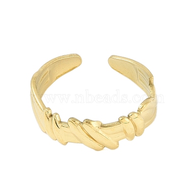 304 anillos abiertos de acero inoxidable para mujer(RJEW-C084-03F-G)-2