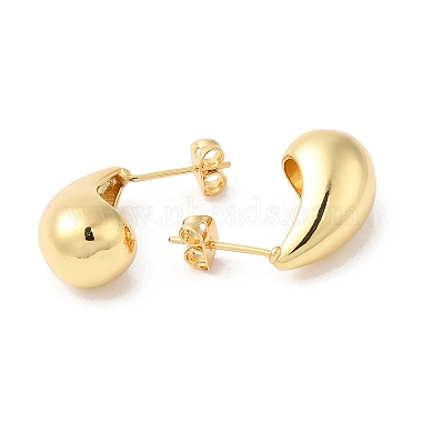 Rack Plating Brass Teardrop Stud Earrings(EJEW-R150-05G)-2