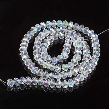 Chapelets de perles en verre galvanoplastique(EGLA-A034-T6mm-L19)-2